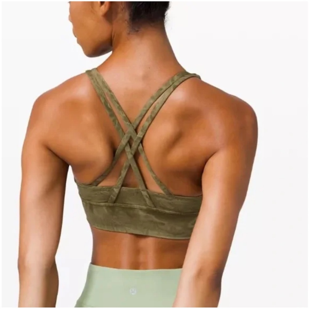 Lululemon Sports Bra size 4 olive green